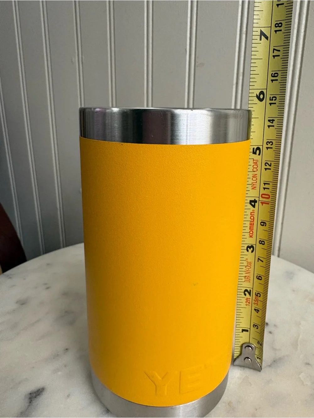 YETI Rambler 12oz Water Bottle Tumbler Yellow NO LID Travel Vacation School Hike - Picture 7 of 8